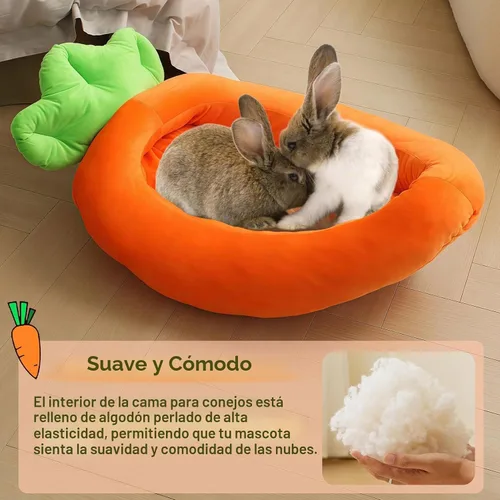 Vista 2 de Cama de conejo de 25.6 x 13.8 pulgadas, ropa de cama gruesa