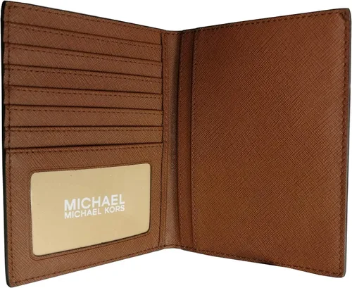 Vista 5 de Michael Kors Jet Set - Funda para pasaporte de viaje de PVC 2019 Marrón Cartera de viaje