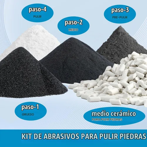 Vista 4 de Rock Tumbler - Juego de recambio de grano y pulido con medios