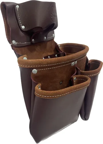 Vista 6 de Zeluga 20-234 100% Cuero de Grano Superior Pro Seven Set de Marco para Bolsos, Marrón