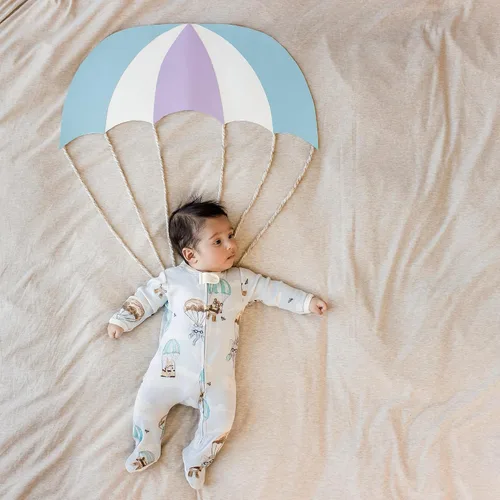 Vista 179 de Burt's Bees Baby - Pijama de una pieza para bebé, mameluco para dormir y jugar, algodón 100% orgánico, cremallera frontal