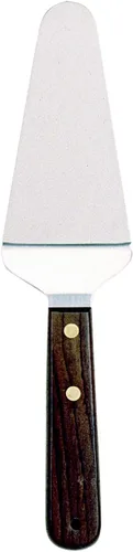 Vista 2 de Norpro Espátula para servidor de pastel con mango de madera de acero inoxidable