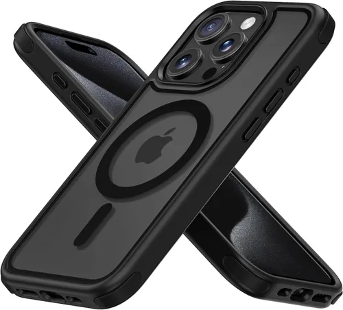 Vista 24 de Mobnano Funda para iPhone 13 Pro, compatible con MagSafe, funda transparente con anillo magnético, diseño multicolor protector a prueba de golpes
