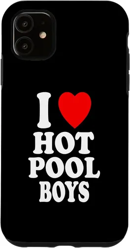 Vista 6 de iPhone 12 mini I Heart (Love) Hot Pool Boys Summer Cleaning MILF Cougar Case