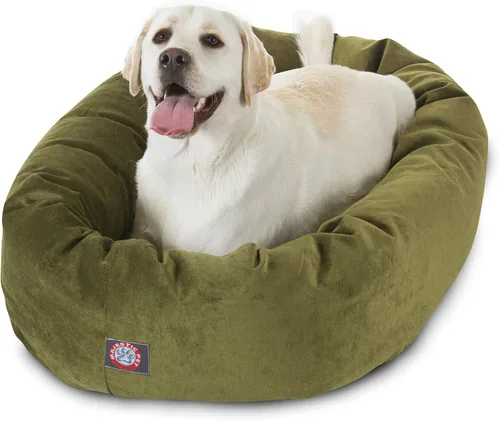 Vista 40 de Majestic Pet Villa - Cama para perros de espuma viscoelástica triturada de 32 pulgadas para perros de tamaño mediano, 32 x 23 x 7 pulgadas, cama