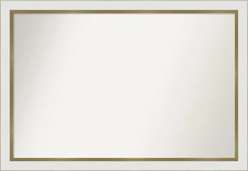Vista 28 de Amanti Art Espejo personalizado, espejo de baño estrecho Alexandria White Wash, espejo de pared o espejo de tocador de baño sobre el fregadero