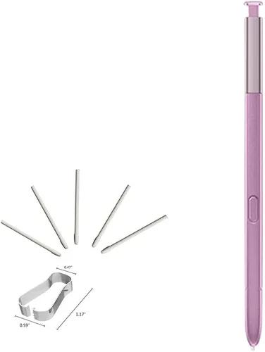 Vista 6 de Galaxy Note 9 - Lápiz capacitivo de repuesto compatible con Samsung Galaxy Note 9 N960 (sin Bluetooth) con puntas/puntas + pasador de expulsión Gris