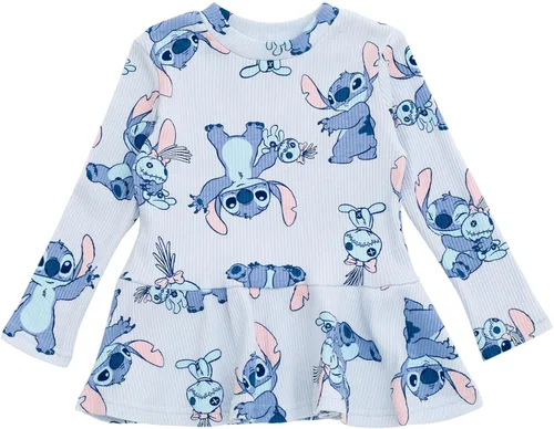 Vista 4 de Disney Minnie Mouse Winnie the Pooh The Aristocats Lilo & Stitch Peplum - Camiseta y pantalones para recién nacidos a niños grandes