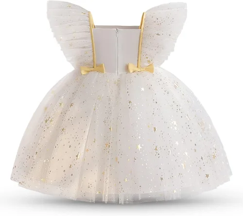 Vista 2 de NNJXD Baby Girl Princess Dress Bowknot Sequins Dresses