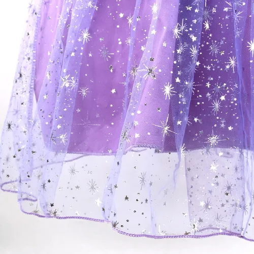 Vista 8 de Acecharming Rapunzel Princess Dress Girls Cosplay Costume Kids Floral Puffy Dresses for Summer Pageant Fancy Dress Up Party