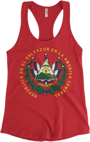 Vista 4 de Camiseta sin mangas con espalda cruzada de El Salvador para mujer