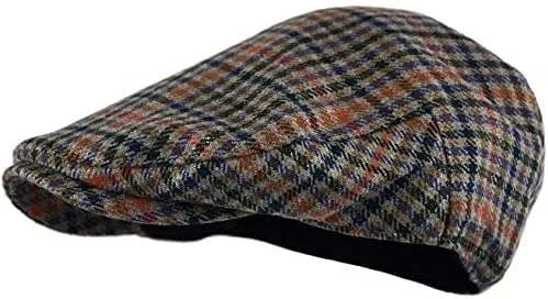 Vista 3 de DAIDEM Multicolor Newsboy Ivy Sombrero con estampado de celosía