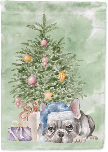 Vista 44 de Caroline's Treasures CK8213GF Bulldog Inglés #2 Regalos de Navidad y árbol de jardín Bandera de buzón Bandera decorativa para patio exterior, patio