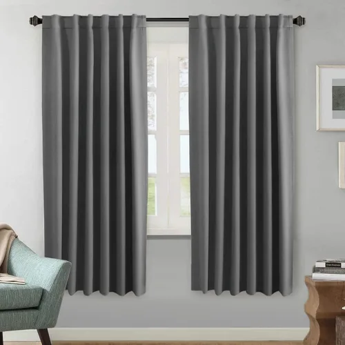Vista 191 de H.VERSAILTEX Cortinas Opacas con Aislamiento Térmico, Paneles de Tratamiento de Ventanas que Oscurecen la Habitación, Cortinas Opacas para Sala