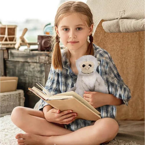 Vista 7 de DolliBu - Mono ardilla, juguete de peluche súper suave, 12 pulgadas