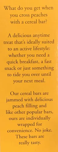 Vista 2 de Trader Joes Barras de cereales de melocotón, este melocotón entra en una barra, 7.8 onzas (7.83 oz)