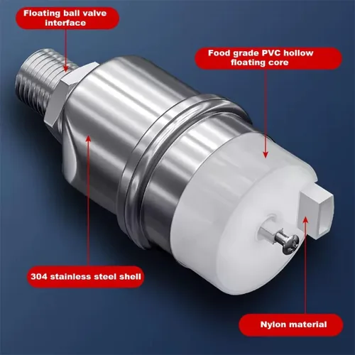 Vista 3 de Float Valve, 1pcs 304 Stainless Steel Floating Ball Valve Automatic Water Level Control 1/2" 3/4" 1" Tank Tower Shutoff(0.5 Inch)
