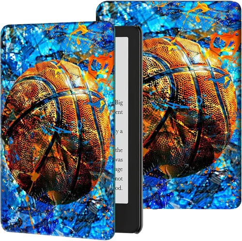 Vista 25 de Funda para Kindle de 6 pulgadas (11.ª generación, versión 2024/2022) delgada de piel sintética, ajustable, multiángulo, Smart Shell con función