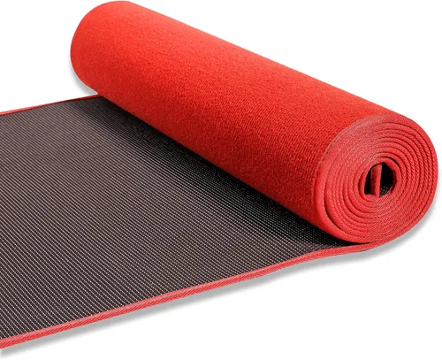Vista 3 de Trademark Innovations Alfombra roja para pasillo (2' x 10')