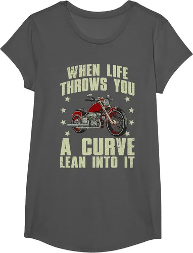 Vista 62 de Funny Motorcycle Racer Design for Men Women Motorcycle Lover T-Shirt Asphalt Grey