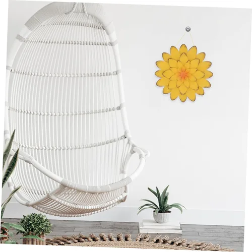 Vista 6 de GANAZONO Decoración de pared con colgante de flor nórdica, hecho a mano, resistente, cómodo, arte de pared para interiores