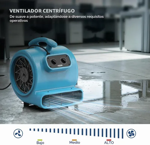 Vista 3 de ALORAIR GE2000T - Ventilador de secado de suelo de 3 velocidades, ventilador de 5 ángulos