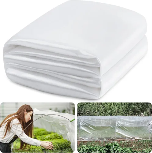 Vista 7 de Láminas de plástico transparente para invernaderos de 6 mil, película de plástico transparente para invernaderos, película de polietileno resistente