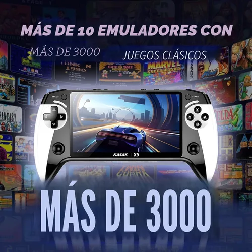 Vista 3 de Consola de juegos de mano retro de niño portátil de mano videojuegos X9 precargados juegos inalámbricos para niños Stick TV Pixelated Gaming