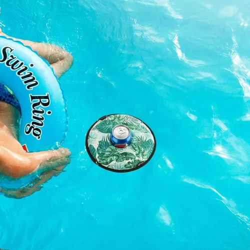 Vista 6 de CM Soporte flotante de neopreno para bebidas, portavasos flotante, para piscina, fiesta, bañera de hidromasaje, diversión acuática al aire libre