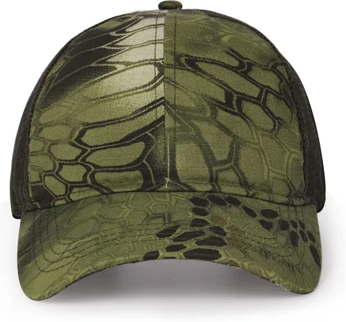 Vista 4 de Zylioo XXL Oversize Camo Trucker Cap,Adjustable Camouflage Mesh Trucker Hats,Breatable Running Hat for Big Heads