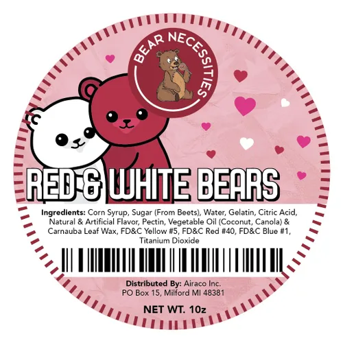 Vista 4 de Bear Necessities Osos Gominosos en Frasco de Oso - Lindo Lazo, Caramelos Gomosos Envasados a Mano, Regalo - Elaborados y Hechos en los EE. UU.
