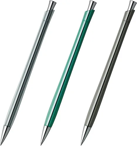 Vista 8 de Zebra Flos - Bolígrafo de escritorio, 0.028 in, tinta negra, cristal negro (BA65-GBK)