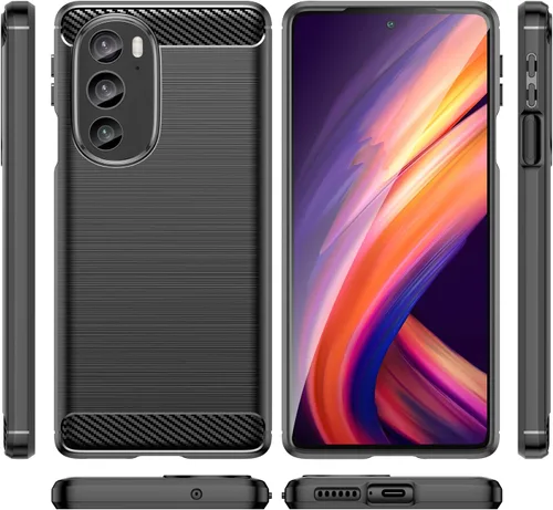 Vista 4 de Asuwish Funda de teléfono para Motorola Edge + Plus 2022/Edge X30/30 Pro con protector de pantalla de vidrio templado y accesorios para celda