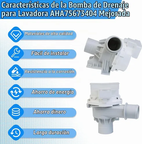 Vista 7 de LG AHA75673404 Reemplazo del conjunto de la bomba de drenaje de lavadora para bomba de drenaje LG