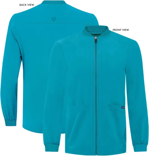 Vista 5 de Adar Addition Scrubs para hombre - Chaqueta médica con cremallera