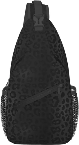 Vista 16 de Bolso bandolera para hombres y mujeres, mochila cruzada floral de tulipán pastel, mochila casual de senderismo para viajes, deportes, correr, bolsa