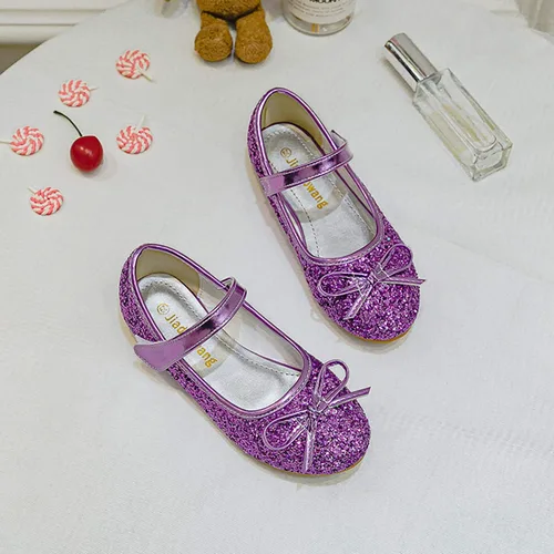 Vista 4 de Cadidi Dinos - Zapatos de vestir para niñas, brillantes, princesa, fiestas.