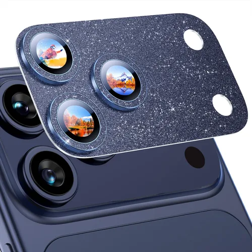 Vista 19 de Uyiton Compatible con iPhone 17 Protector de Lente de Cámara - [No es Fácil de Romper][Fuerte Adsorción][Compatible con Fundas] Protector de Cámara