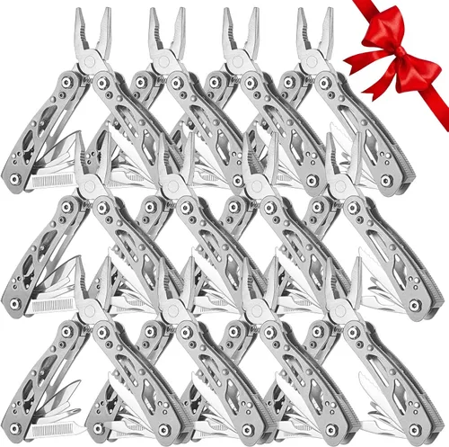 Vista 11 de Lasnten 6 Piezas Alicates Pequeños Multiherramienta, Regalos de Navidad para Hombres Alicates Pequeños Multiherramienta de Acero Inoxidable Mini