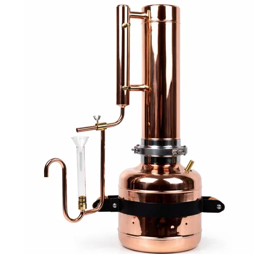 Vista 10 de Kit de destilador de aceites esenciales para la fabricación y extracción de aceite de destilación al vapor, equipo de destilación para el hogar