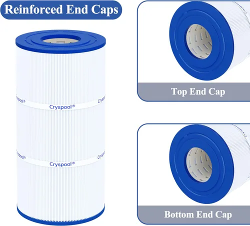 Vista 4 de Cryspool® 08045 Filtro compatible con CX760RE, C751, Clearwater II 75, Pro Clean 75, PA76, C-8411, FC-1255, cartucho de filtro de piscina de 75 pies