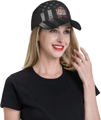 Vista 8 de Knights Templar Coat of Arms Flag Cap Tucker Hat Adjustable Sports Baseball Caps5 Black
