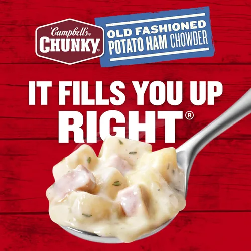 Vista 7 de Campbell’s Chunky - Sopa de papa y jamón a la antigua, lata de 18.8 onzas (paquete de 12)