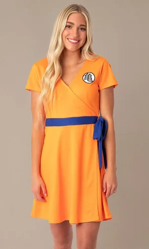 Vista 6 de Dragon Ball Z - Disfraz de cosplay con símbolo Kanji para mujer