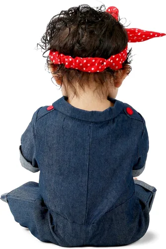 Vista 4 de Disfraz de Princesa Paradise Rosie The Riveter para bebéniño