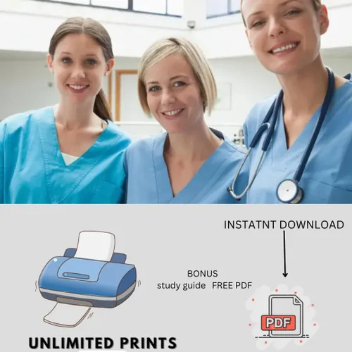 Vista 6 de Juego de 6 tarjetas de referencia para enfermera y PDF gratuito (PDF) - BLS, RCP, ACLS, ritmo de 18 ECG, código azul, lectura cardíaca, 12 ECG - ER