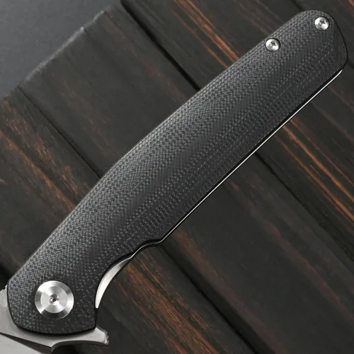 Vista 5 de Sitivien Cuchillo plegable ST102, hoja de acero D2+cuchillo de bolsillo con mango G10, cuchillo de herramienta EDC para exteriores, campamento