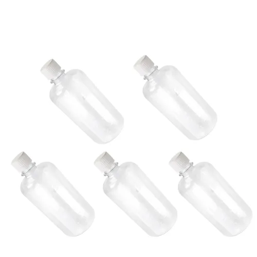 Vista 16 de Othmro 10 botellas de plástico de reactivo químico de laboratorio, 6.8 fl oz/6.8 onzas líquidas/6.8 onzas líquidas de boca pequeña/sólida redonda