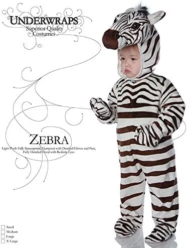Vista 2 de Overol Underwraps, diseño de cebra para bebés