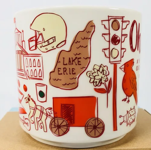 Vista 3 de Starbucks Taza de porcelana Ohio serie Been There Across the Globe Collection, 14 onzas